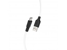 Кабель USB Hoco X21 PLUS Micro силиконовый черно-белый 2м
