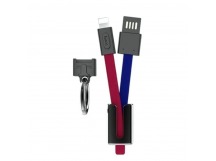 Кабель USB Hoco U36 Apple красно-синий