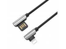 Кабель USB - Apple lightning Hoco U42 Exquisite steel, 120 см. (black)