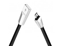 Кабель USB - micro USB Hoco X4 Zinc alloy rhombic для HTC/Samsung (120 см) (black)