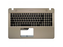 Клавиатура Asus A541U золотая топ-панель