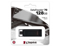 Флеш-накопитель USB 3.0 128GB Kingston DataTraveler 70 (USB 3.0/3.2 + Type C) чёрный