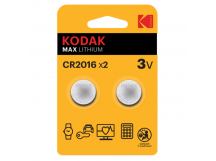 Элемент питания KODAK CR2016-2BL (30/240/43200)