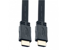 Кабель PERFEO HDMI A вилка - HDMI A вилка, плоский,ver.1.4, длина 1м. (H1301)
