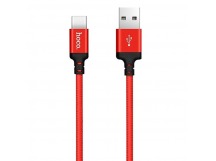 Кабель USB - Type-C Hoco X14, красно-черный 2м