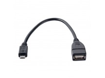 Кабель PERFEO  USB2.0 A розетка - Micro USB вилка (OTG), длина 0,2 м. (U4202)