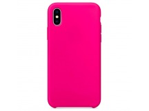 Чехол Silicone Case для iPhone XS MAX Неоново-розовый