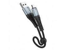 Кабель USB - micro USB Hoco X38 Cool Charging (25 см) (black)