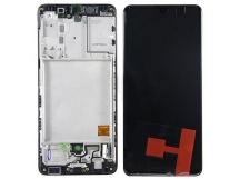 Дисплей для Samsung A415F Galaxy A41 в рамке + тачскрин (черный) ОРИГ100%