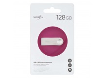 Накопитель USB Flash 128GB 2.0 VIXION Zinc Alloy (серебро)