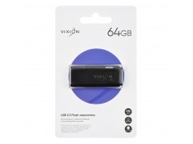 Накопитель USB Flash 64GB 2.0 VIXION Shark Eyes (черный)