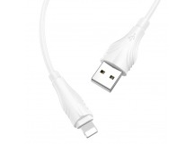 Кабель USB - Apple lightning BOROFONE BX18 (белый) 1м