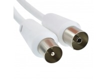 Кабель антенный Vixion CAB60 (ТВ гнездо-ТВ штекер) 3м (белый)