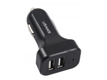                         Автомобильное ЗУ USB USAMS CC087 C13 2USB/2.1A (черный)*