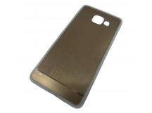                                 Чехол силиконовый зеркальный с полосками Samsung A310 розовый