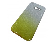                                 Чехол пластиковый Samsung А3 2017 (А320) блестящий серебристо-желтый*