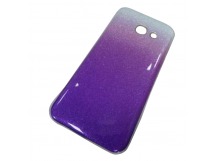                                 Чехол пластиковый Samsung А3 2017 (А320) блестящий серебристо-фиолетовый*