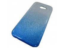                                 Чехол пластиковый Samsung A7 2017 (A720) блестящий серебристо-голубой*