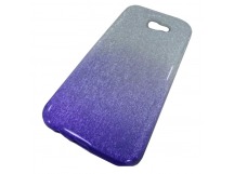                                 Чехол пластиковый Samsung A7 2017 (A720) блестящий серебристо-фиолетовый*
