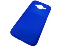                                 Чехол силиконовый матовый Samsung J2 2016 (J210) голубой 