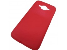                                 Чехол силиконовый матовый Samsung J2 2016 (J210) красный