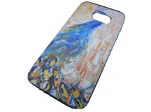                                 Чехол силикон пластик Samsung S7 EDIVIA объемный принт (006)