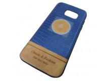                                 Чехол пластиковый Samsung S7 Edge KA LAI XING под кожу в блистере синий* 