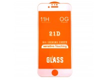                             Защитное стекло 21D с полным клеем iPhone 6 Plus белое (тех.упаковка)*