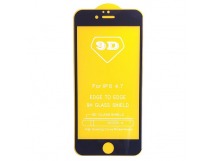                             Защитное стекло 9D с полным клеем iPhone 6 Plus черное (тех.упаковка)*