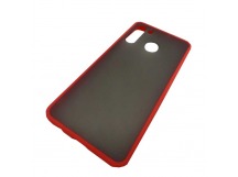                                 Чехол пластиковый Samsung A21 с окантовкой красный