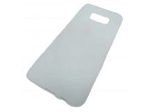                                 Чехол силиконовый матовый Samsung S8+ белый 