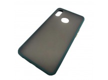                                 Чехол пластиковый Samsung A10s с окантовкой зеленый*