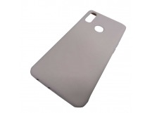                                 Чехол силиконовый Samsung A10s Soft Touch бледно-розовый*