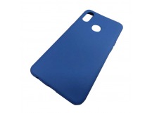                                 Чехол силиконовый Samsung A10s Soft Touch синий*