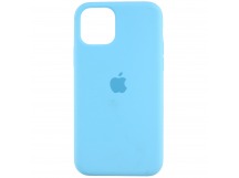 Чехол-накладка Silicone Case для Apple iPhone 11 Pro (полная защита) голубой