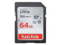 Карта памяти SDXC 64GB SanDisk Class 10 Ultra UHS-I (100 Mb/s)