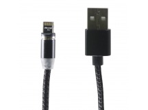 Кабель USB - Lightning USB Magnetic Cable черный
