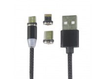 Кабель USB - multi connector ZIBELINO DC  (black)