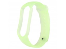 Ремешок прозрачный силиконовый Zibelino для Mi Band 5 (зеленый)