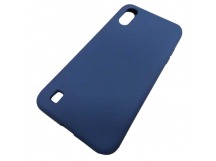                             Чехол силиконовый Samsung A01 Silicone Cover NANO 2mm темно-синий