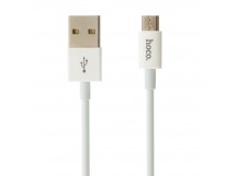 Кабель USB - micro USB Hoco X23 Skilled для HTC/Samsung (100 см) (white)