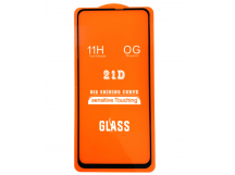                         Защитное стекло 21D с полным клеем Huawei P40 Lite (черный)*