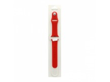                     Силиконовый ремешок для часов Sport Band Apple Watch 42/44 mm красный (014) S