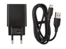 СЗУ VIXION L7m (2-USB/2.1A) + micro USB кабель 1м (черный)