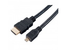 Кабель PERFEO HDMI A вилка - HDMI D (micro HDMI) вилка, ver.1.4, длина 2 м. (H1102)