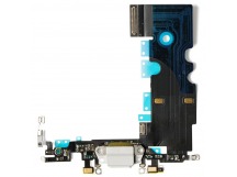 Шлейф для iPhone 8/SE 2020 + разъем зарядки (белый) 