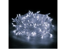 Гирлянда светодиодная ECOLA 220V IP20 Нить  6м 100Led 4000K, 8 режимов, прозр.провод с вилкой (1/30)