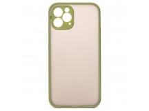 Чехол-накладка - PC041 для Apple iPhone 12 Pro Max (green/black)