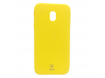 Чехол Samsung  J330 Siberia MIX желтый Soft touch