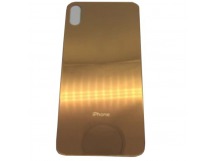 Задняя крышка iPhone XS Max (c увел. вырезом) Золотая